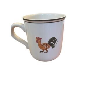Vintage Villeroy & Boch Design Naïf Coffee or Tea Mug Rooster Farmhouse Country